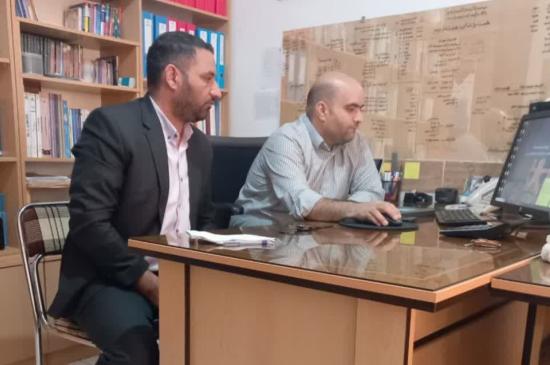 دیدار جناب مهندس قاسمی مسئول بسیج مهندسین صنعت و معدن خراسان جنوبی با مهندس سید آبادی مسئول بسیجی کلنیک پایش و مانع زدایی استان به مناسبت هفته بسیج